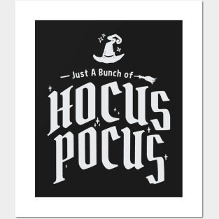 Just A Bunch of Hocus Pocus Funny Halloween Witches Posters and Art